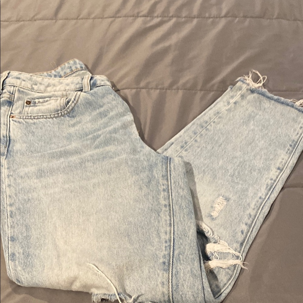 Light Blue Distressed Women's Jeans